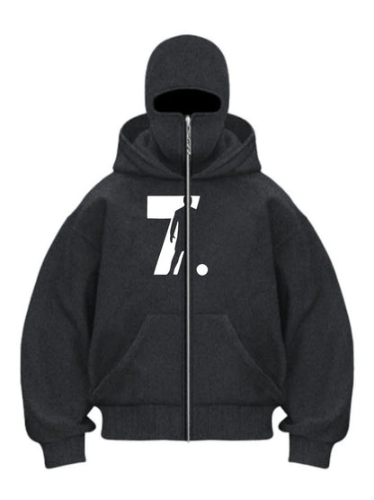 BALACLAVA HOODIE — NeoY2K ZIP EDITION