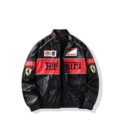 F*RRARI F1 VINTAGE LEATHER JACKET - LIMITED EDITION
