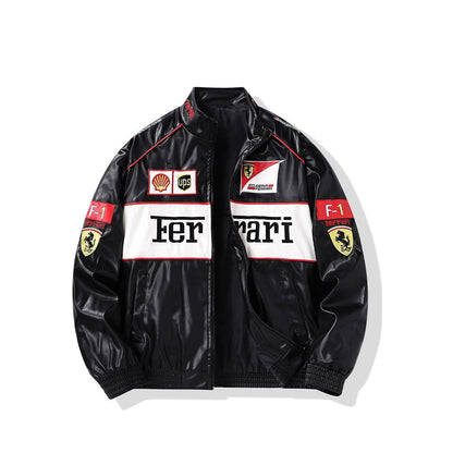 F*RRARI F1 VINTAGE LEATHER JACKET - LIMITED EDITION