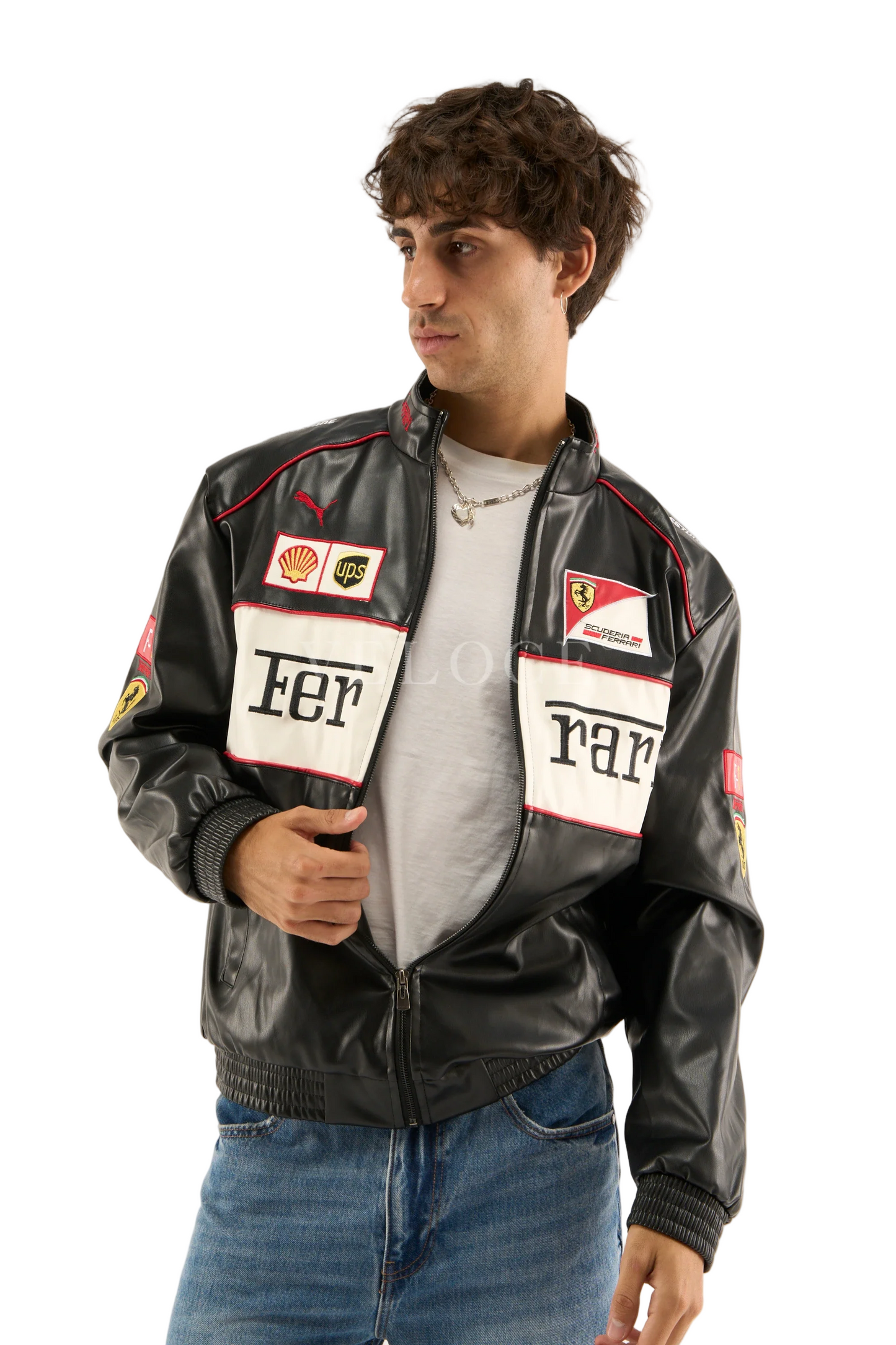 F*RRARI F1 VINTAGE LEATHER JACKET - LIMITED EDITION